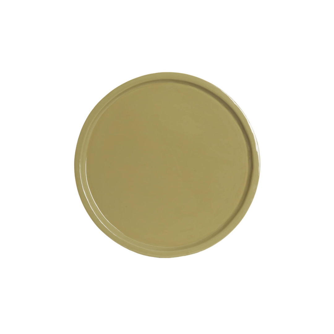 PIATTO DECORATIVO GRIGIO LUCIDO