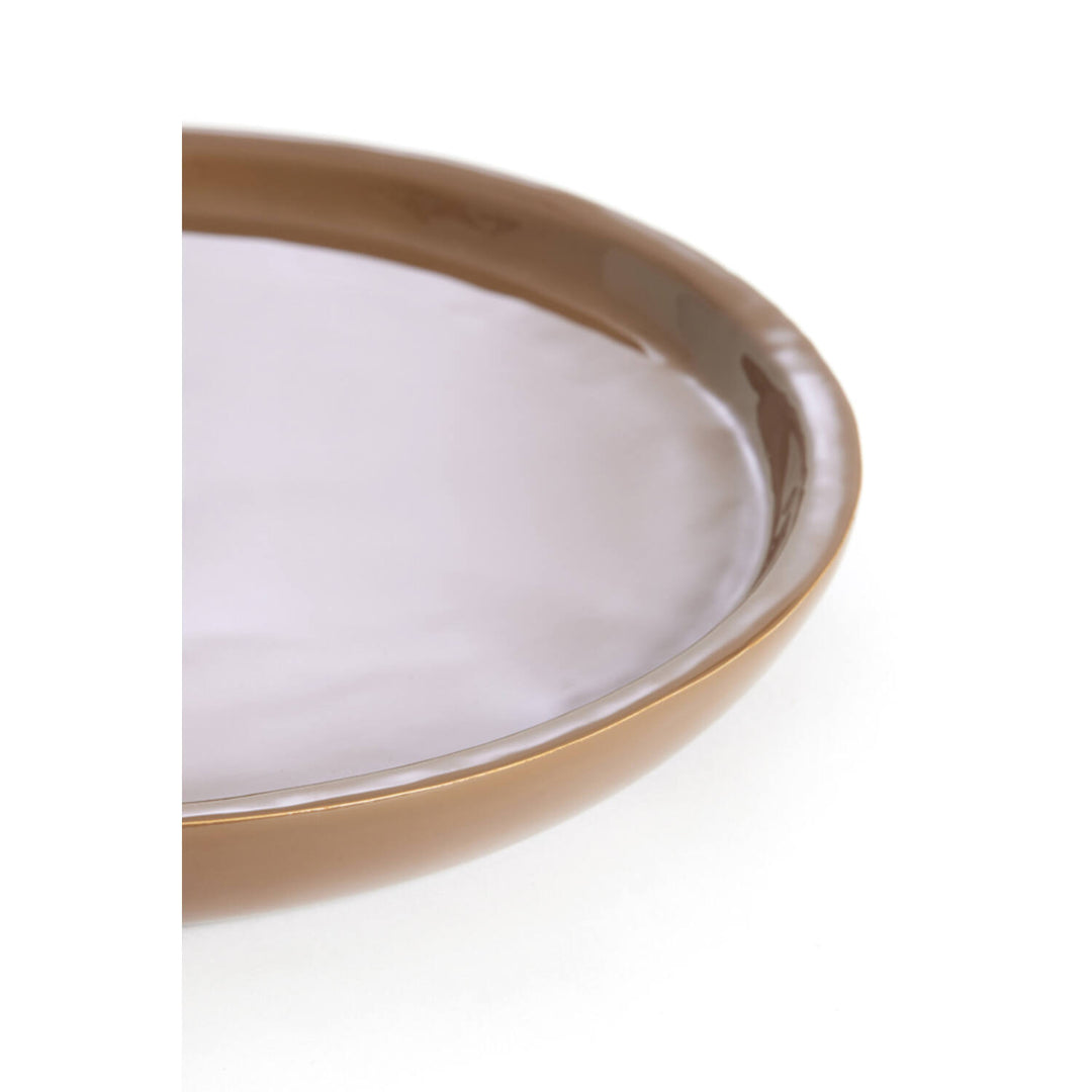 PIATTO DECORATIVO MARRONE