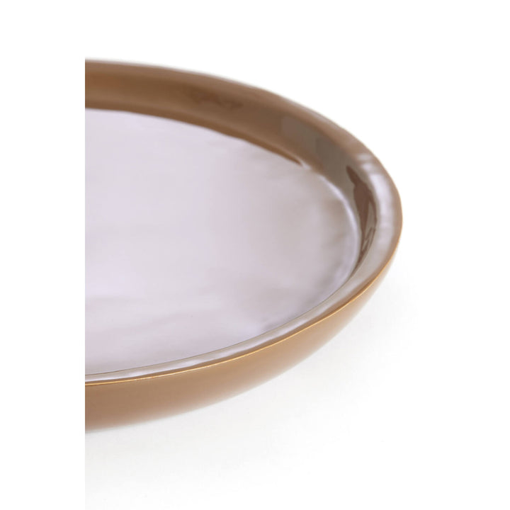 PIATTO DECORATIVO MARRONE