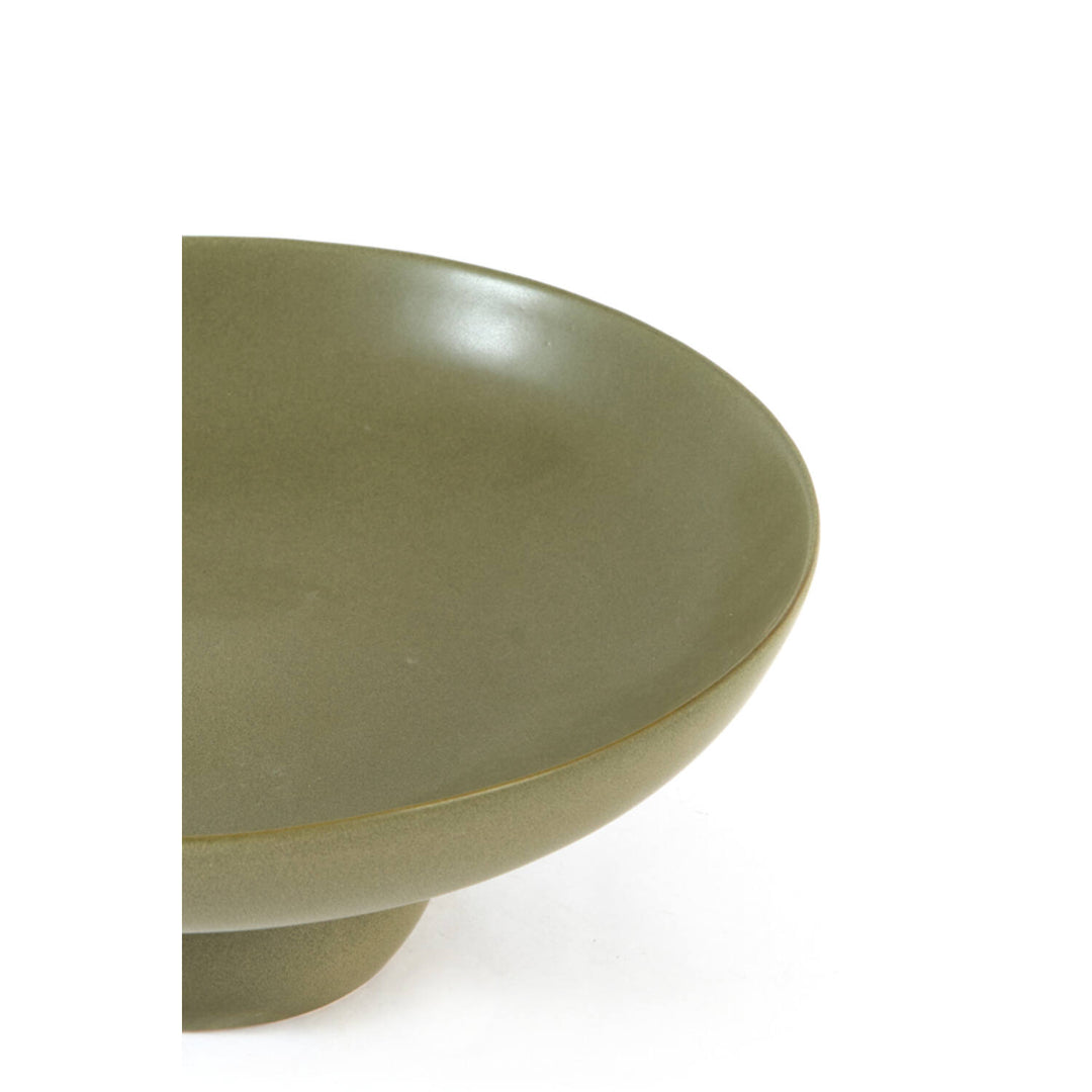 PIATTO DECORATIVO VERDE OLIVA LARGE