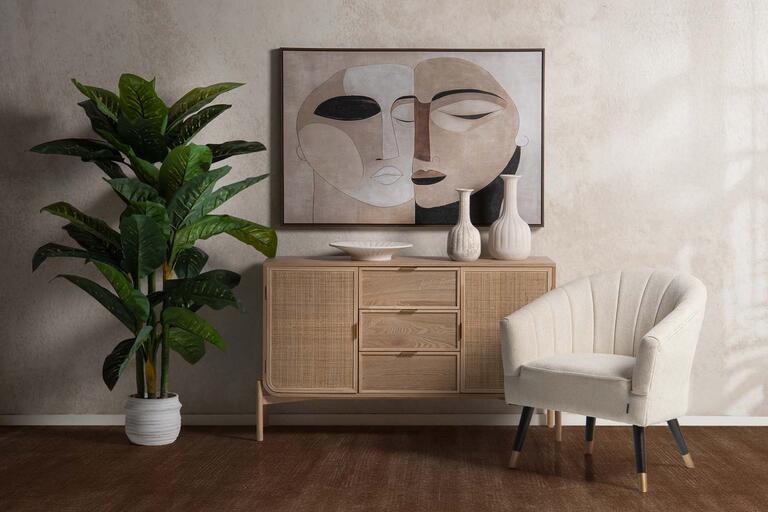 VASO IN CERAMICA BEIGE SMALL