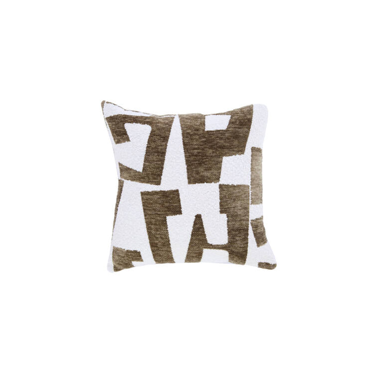 CUSCINO DESIGN VERDE E CREMA