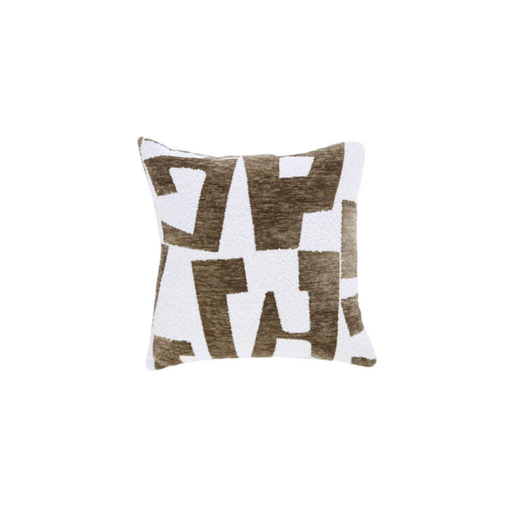 CUSCINO DESIGN VERDE E CREMA