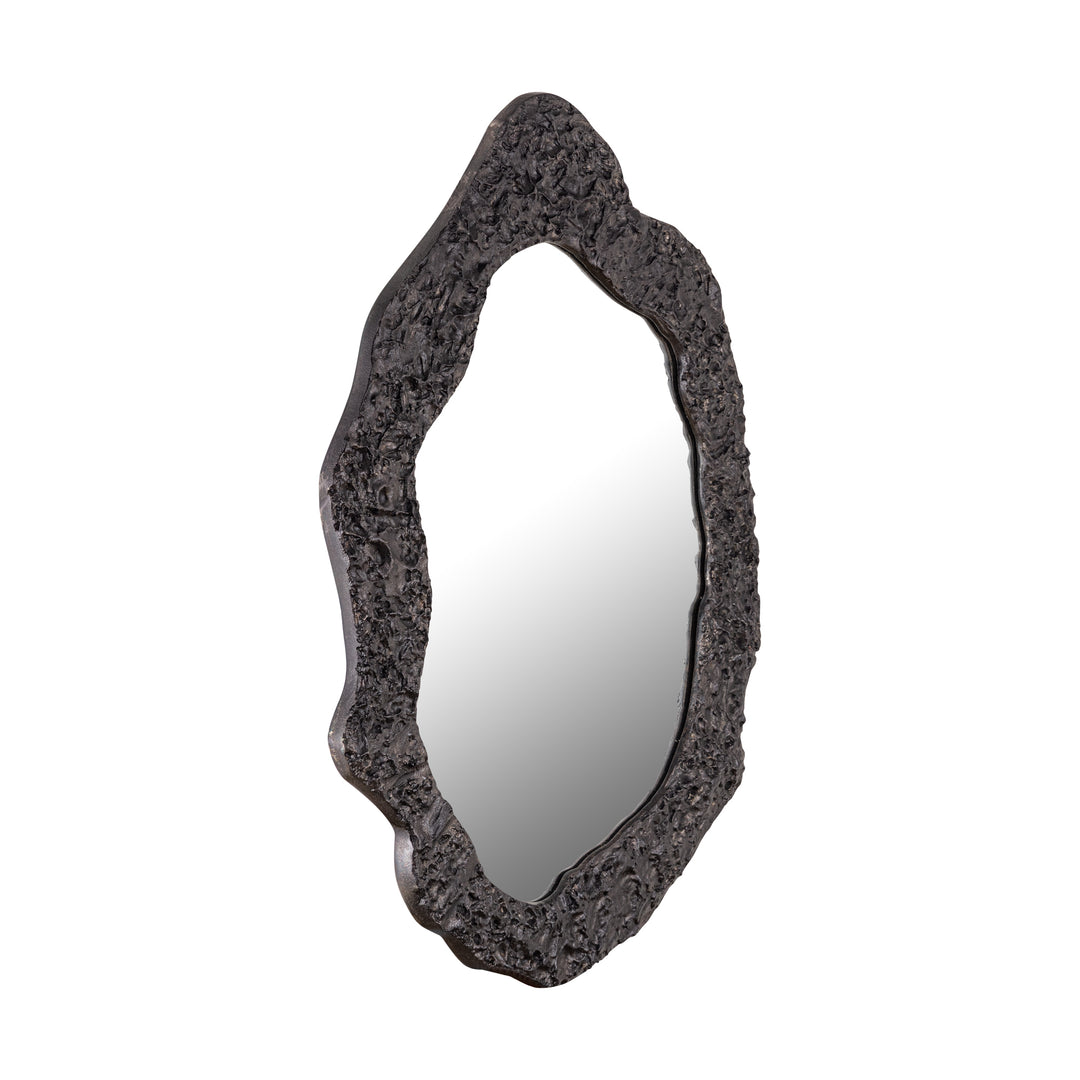 SPECCHIO OVALE NERO