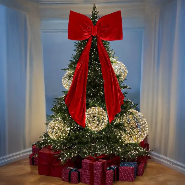 Fiocco in velluto rosso