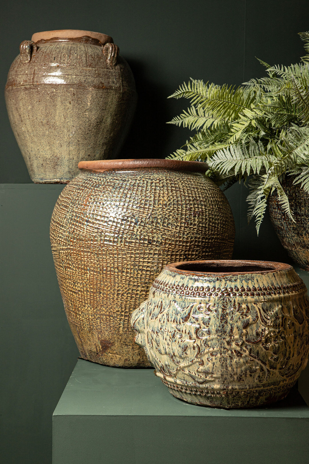 VASO DA TERRA IN CERAMICA BLU