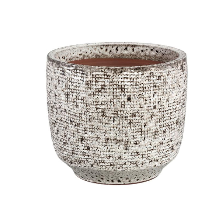 PORTAVASO IN CERAMICA ROTONDO BIANCO