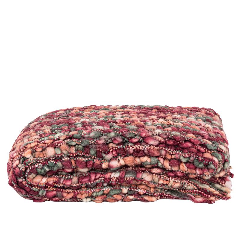 PLAID IN TESSUTO BORDEAUX