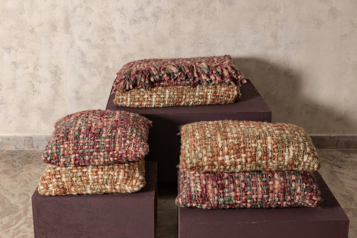 PLAID IN TESSUTO BORDEAUX