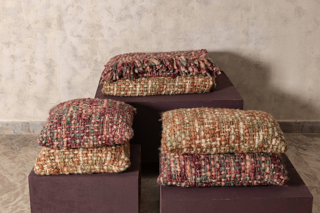 CUSCINO QUADRATO BORDEAUX