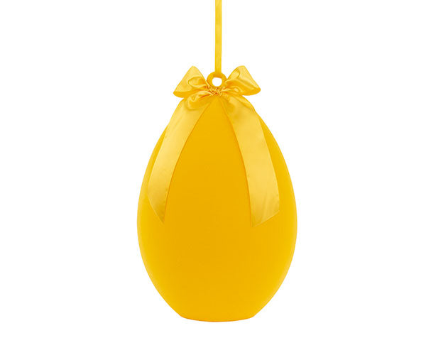 UOVO FLOCCATO IN POLISTIROLO GIALLO (h.40cm)