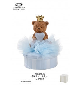 CARILLON CON TEDDY CON CUORE
