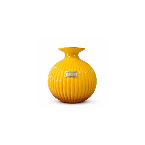 VASO PICCOLO GIALLO E MARRONE