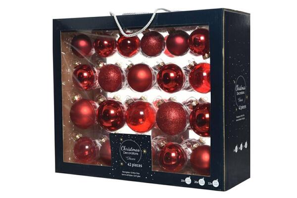 SET 42 PALLINE ROSSO