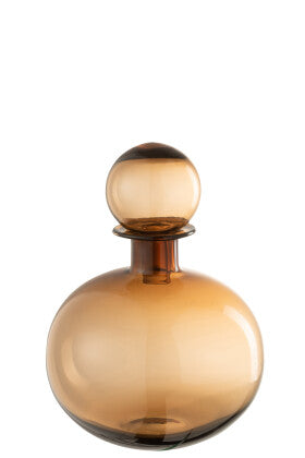 BOTTIGLIA DECORATIVA MARRONE SMALL