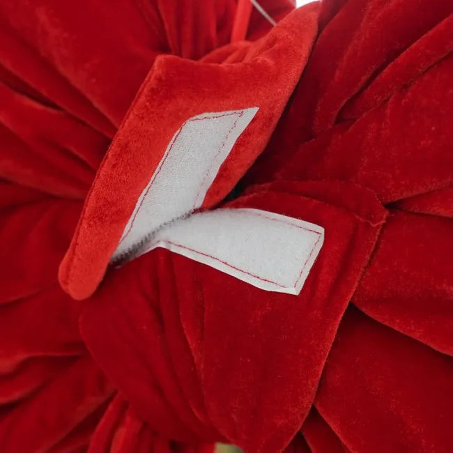 Fiocco in velluto rosso