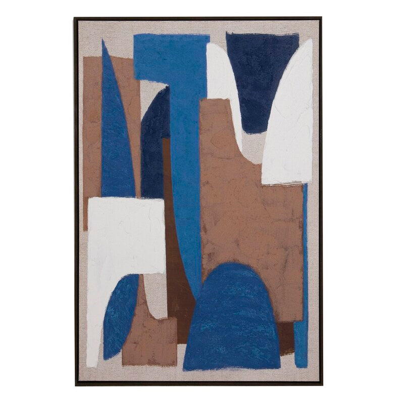 QUADRO ASTRATTO CON CORNICE NERA