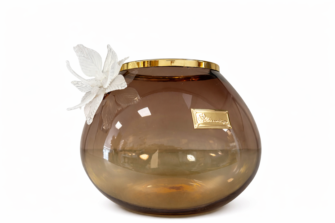 VASO BOMBATO AMBRA
