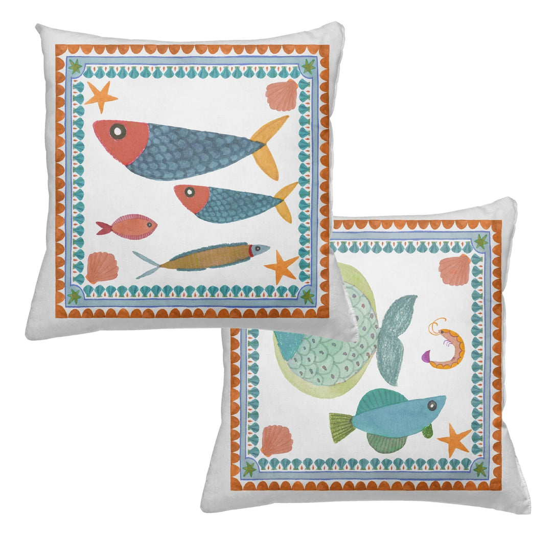 CUSCINO IN TESSUTO CANVAS MARINELLA