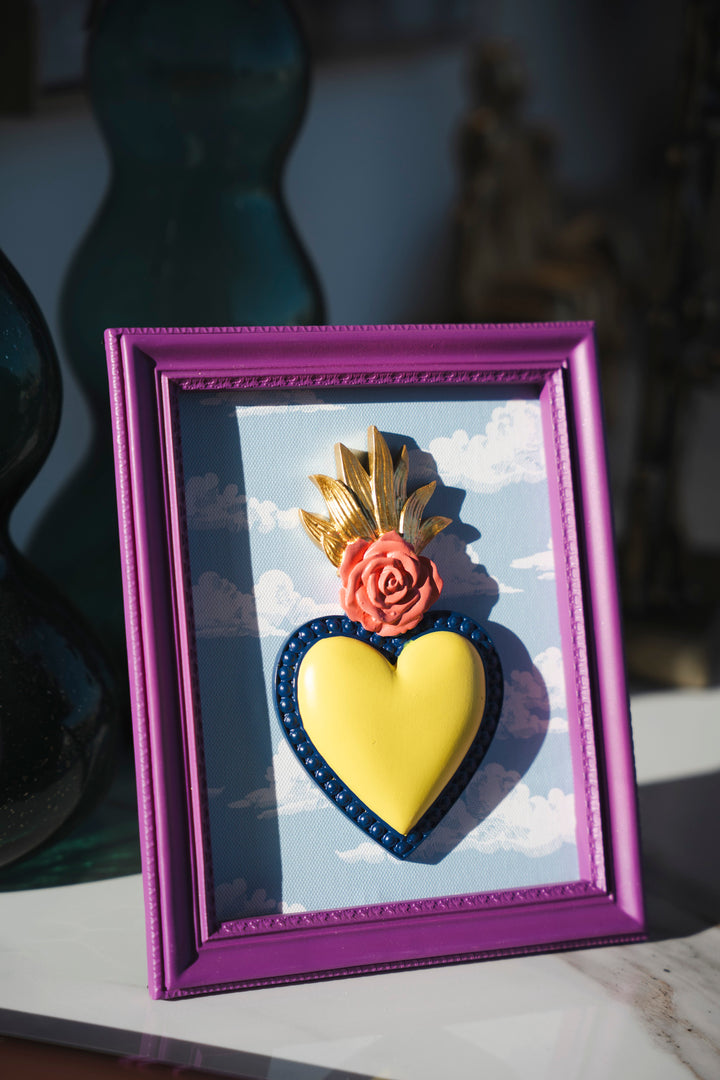 CORNICE CUORE CON NUVOLE