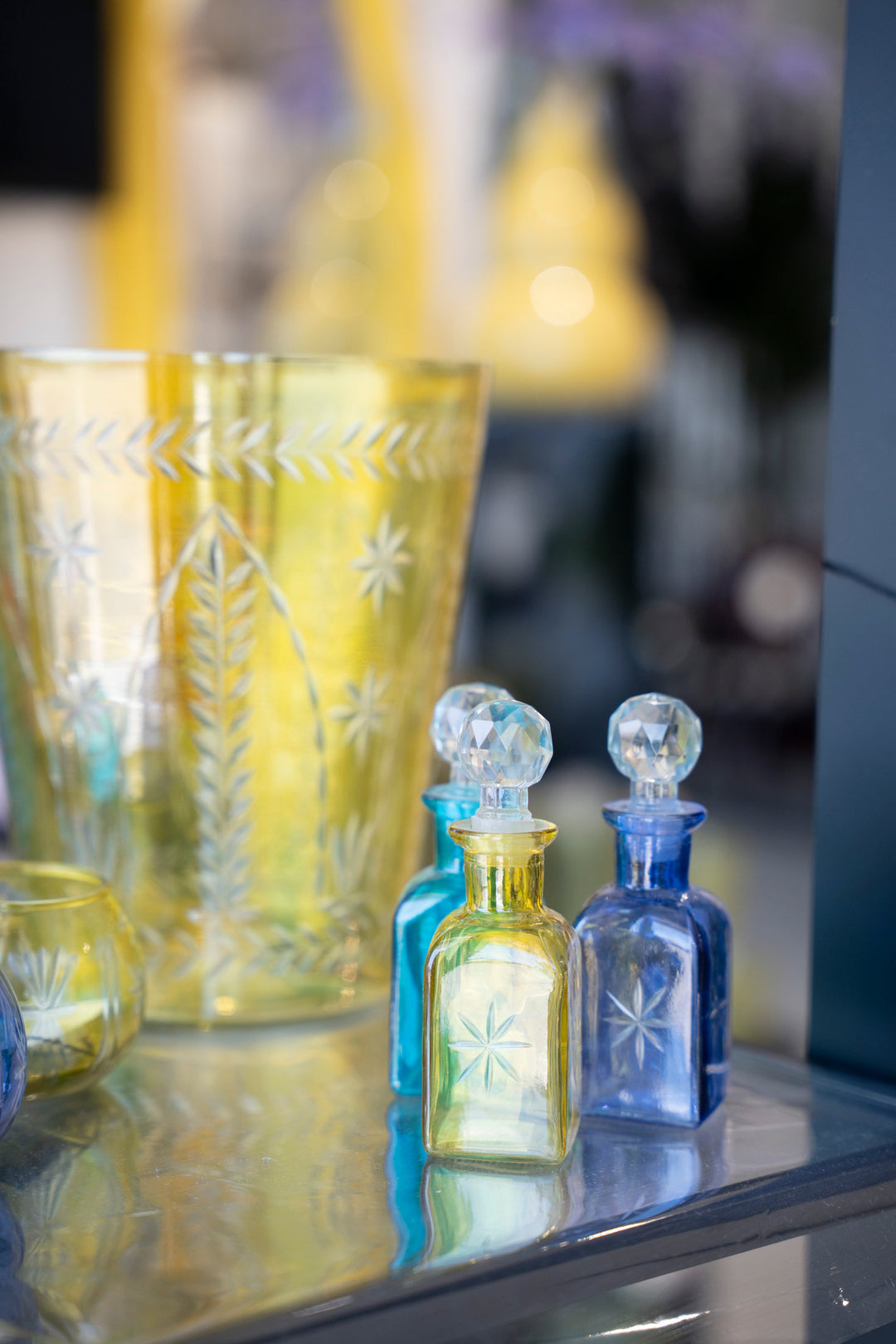 Bottiglia Di Vetro Decorativa Magic Season - Pattern Rombo, Con Tappo, 5 Fl Oz - Foto 6