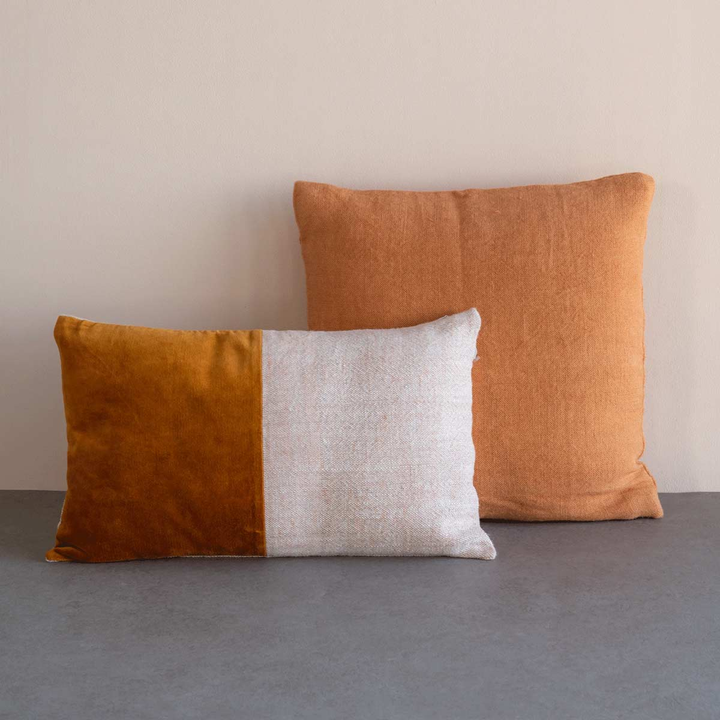 CUSCINO IN COTONE ARANCIONE