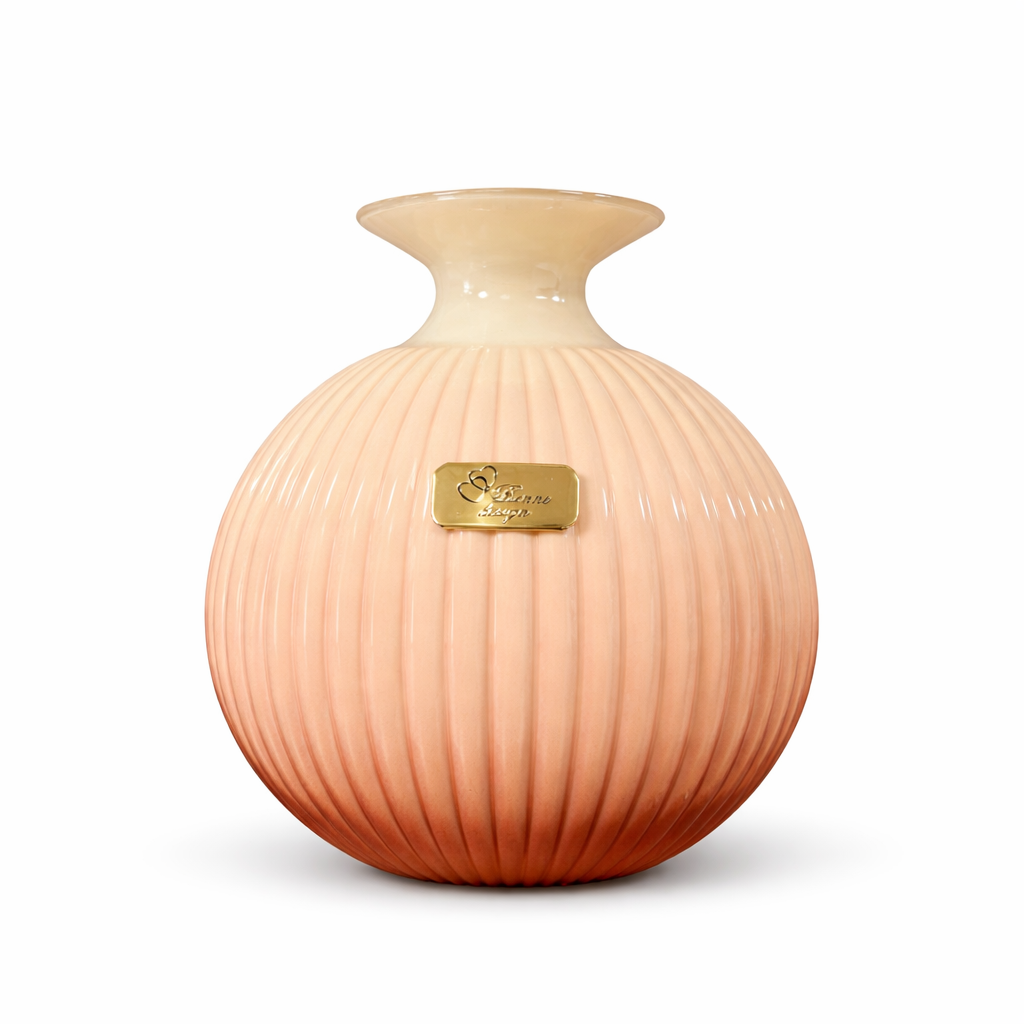 VASO MEDIO CREMA E MARRONE