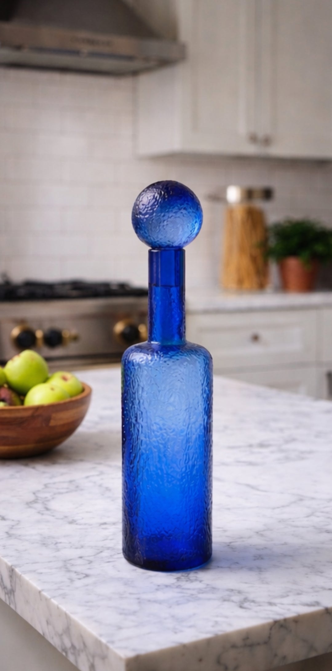 BOTTIGLIA DECORATIVA IN BLU SMALL