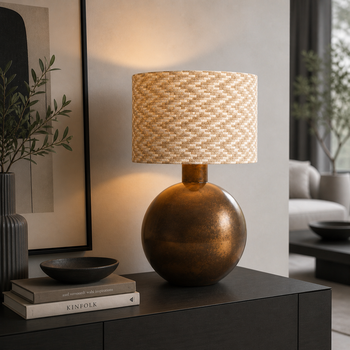 BASE PER LAMPADA SFERICA CON PARALUME