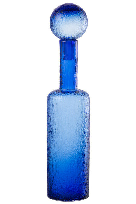 Bottiglia decorativa blu large