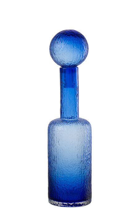 BOTTIGLIA DECORATIVA BLU MEDIUM
