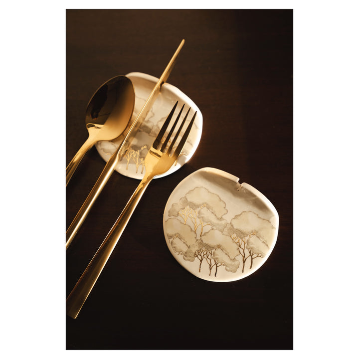 SET 4 POGGIA POSATE INTRECCI