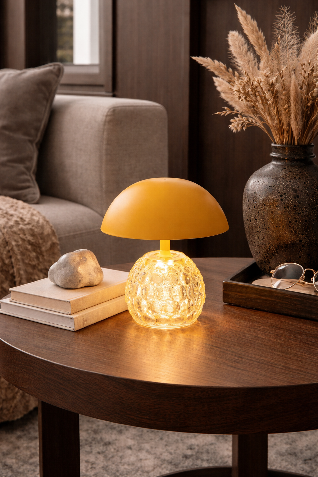 LAMPADA CHAMPIGNON GIALLO