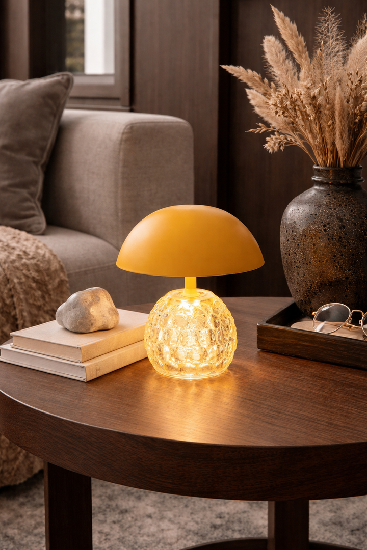 LAMPADA CHAMPIGNON GIALLO