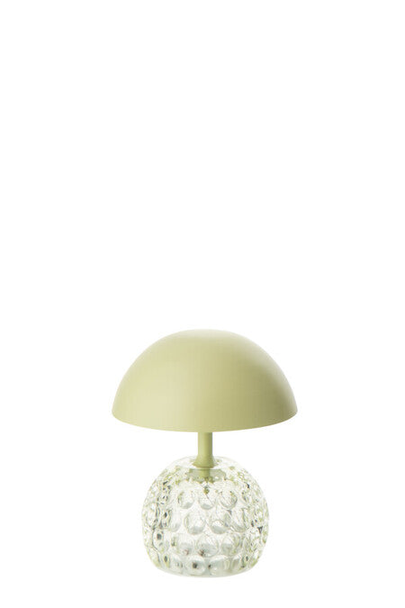 Lampada champignon verde menta