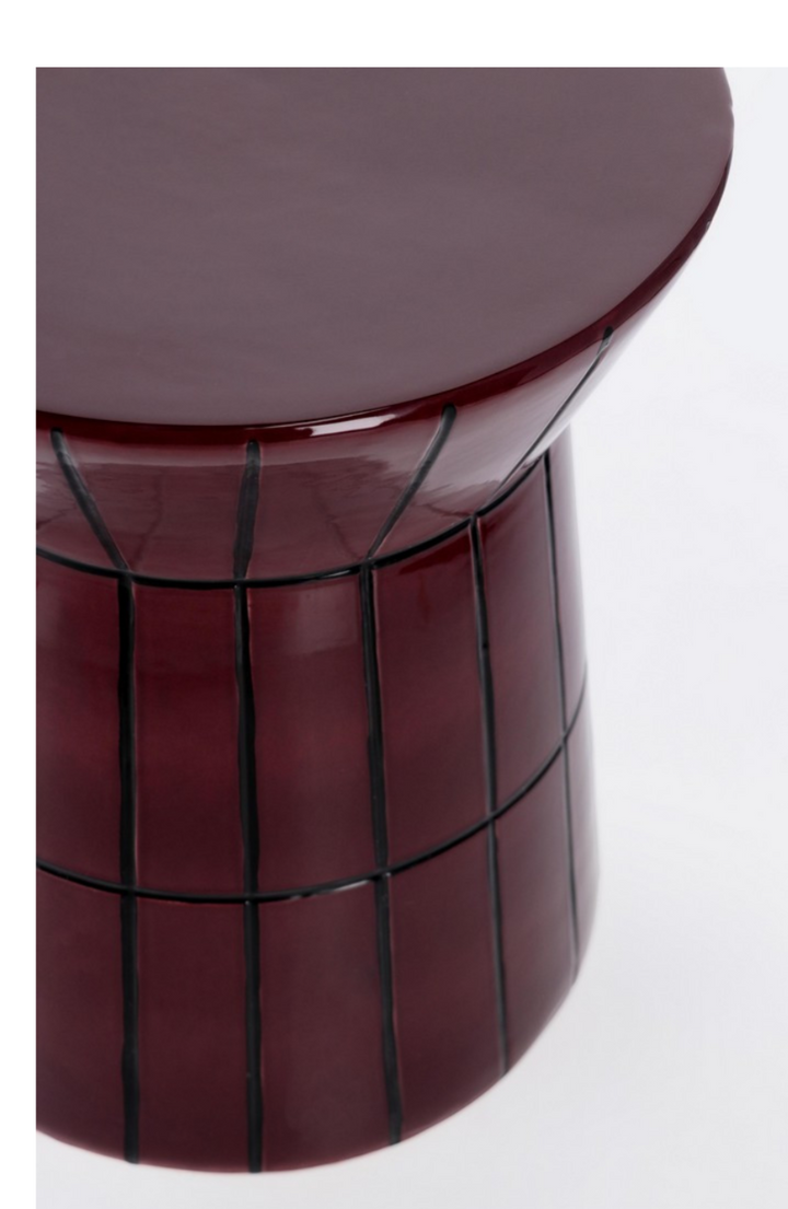 TAVOLINO D'ARREDO BASSO BORDEAUX