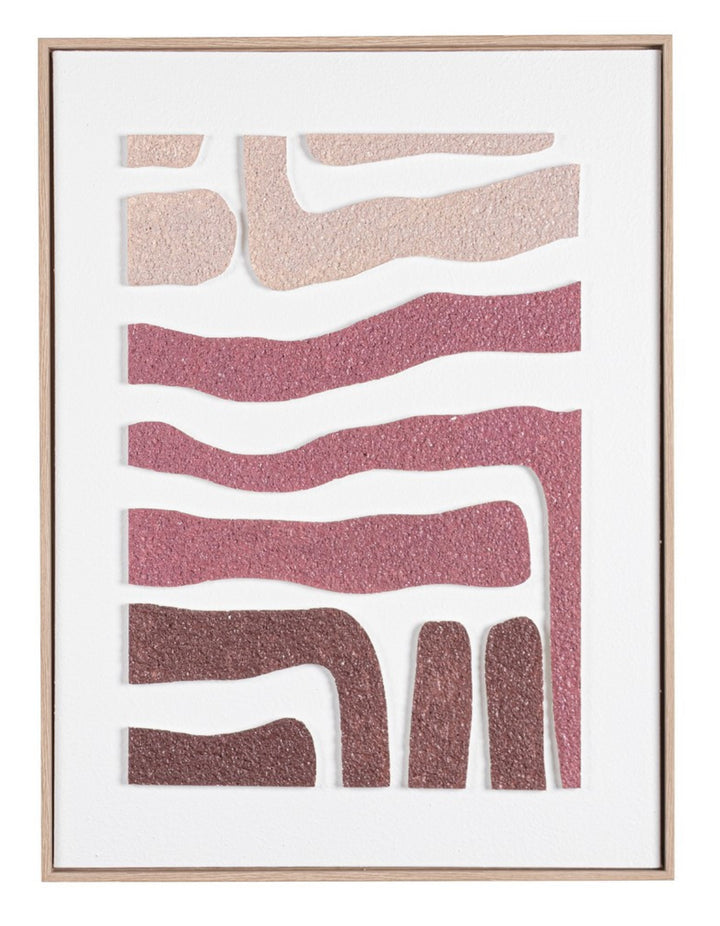 DIPINTO SU TELA CON CORNICE BORDEAUX