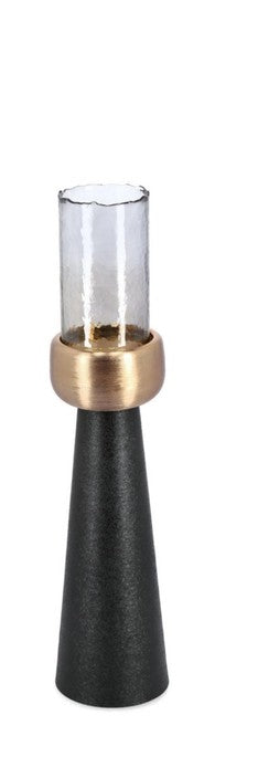 PORTACANDELA IN METALLO NERO SMALL