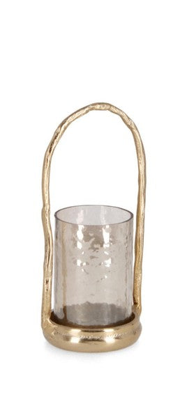 PORTACANDELA IN METALLO ORO SMALL
