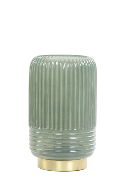 LAMPADA DA TAVOLO IN VETRO VERDE