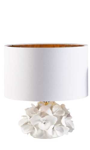 LUME ORCHIDEA GRANDE IN CAPODIMONTE BIANCO h.40cm