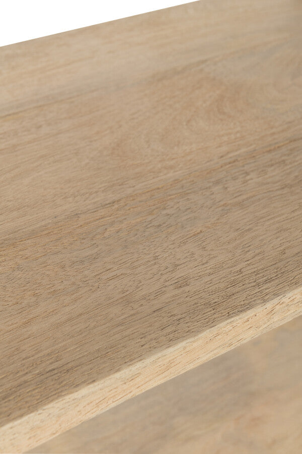 SCAFFALE ELI CON 5 RIPIANI IN LEGNO DI MANGO NATURALE