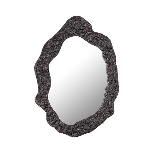 SPECCHIO OVALE NERO