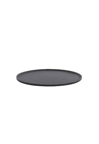 PIATTO DECORATIVO IN METALLO NERO