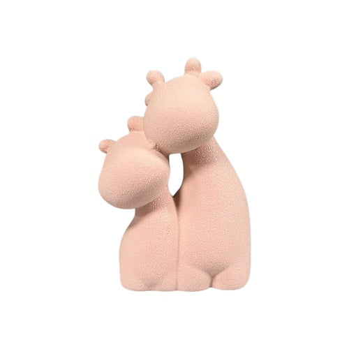 COPPIA GIRAFFE ROSA