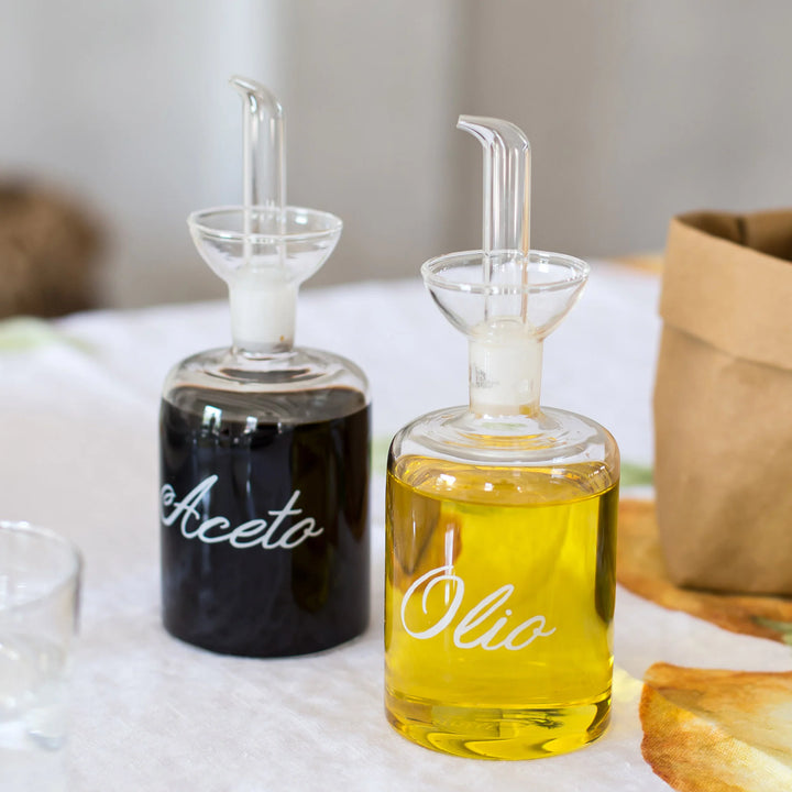 SET 2 BOTTIGLIE -OLIO IN TAVOLA- UNPO'DI ACETO-