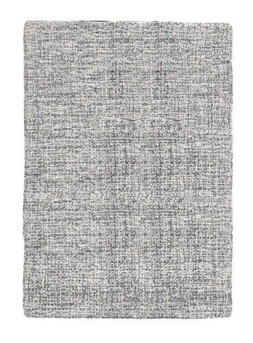 TAPPETO IN TESSUTO BEIGE-GRIGIO-AZZURRO TELAIO FATTO A MANO RETRO IN COTONE (160x230cm)