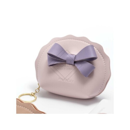 PORTACHIAVEI POCHETTE ROSA/LILLA (9x12,5cm)-CLISPBAG MH851