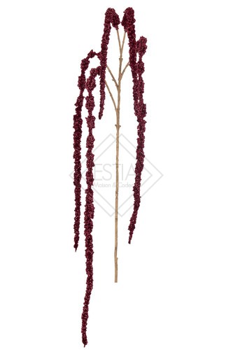Ramo Amaranthus Plastica Rosso/Oro  (h.107cm)