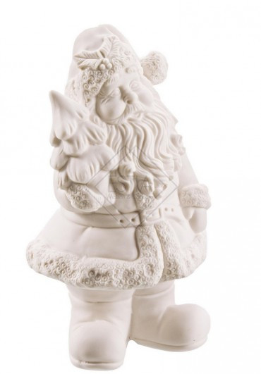 BABBO NATALE IN PIEDI IN CERAMICA 8,8x8,3x16h